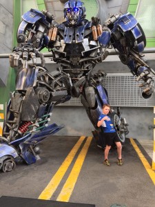 Carter and a very large Transformer!