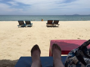 Looking out to An Banh Beach