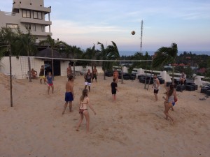 Volleyball with the "youngies"