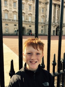 Outside Buckingham Palace