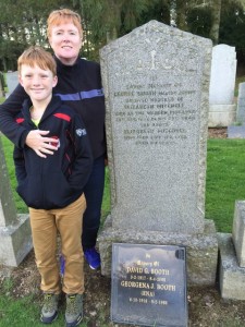 Chapel of Garioch - Great Granddad George Booth's grave