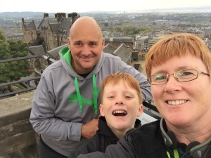 At the top of Edinburgh Castle