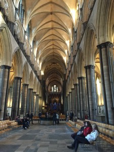 Inside Salisbury Cathedral