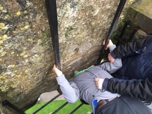 Dave kissing the Blarney Stone