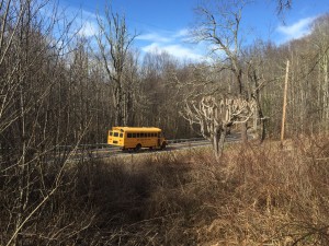 School buses are still old and yellow!